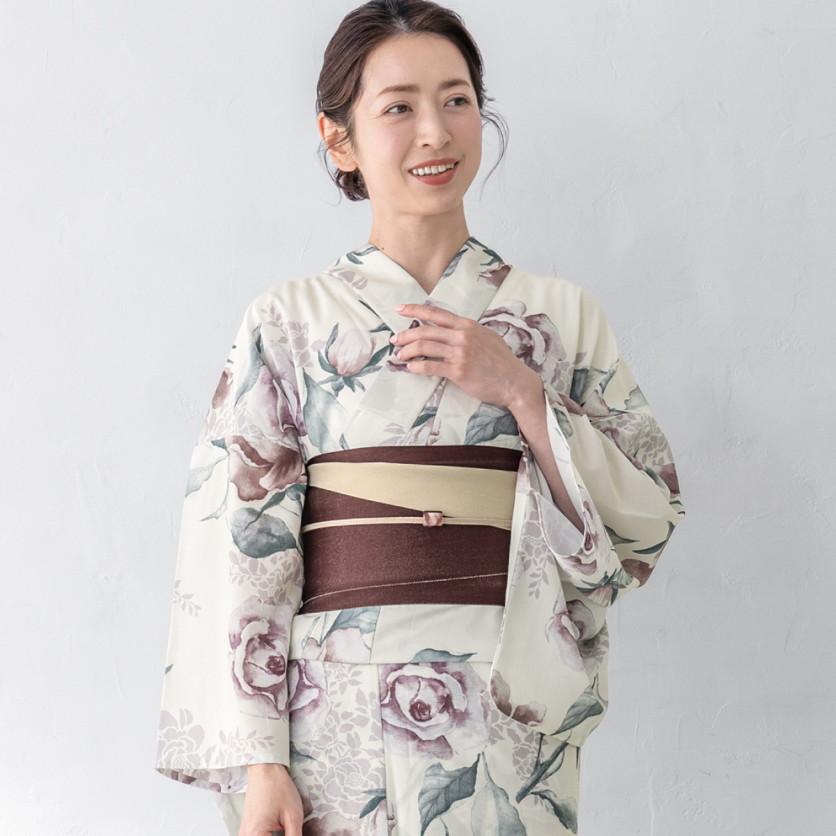 SOUBIEN（創美苑） 簡単着付け セパレート浴衣 レディース セット 3点