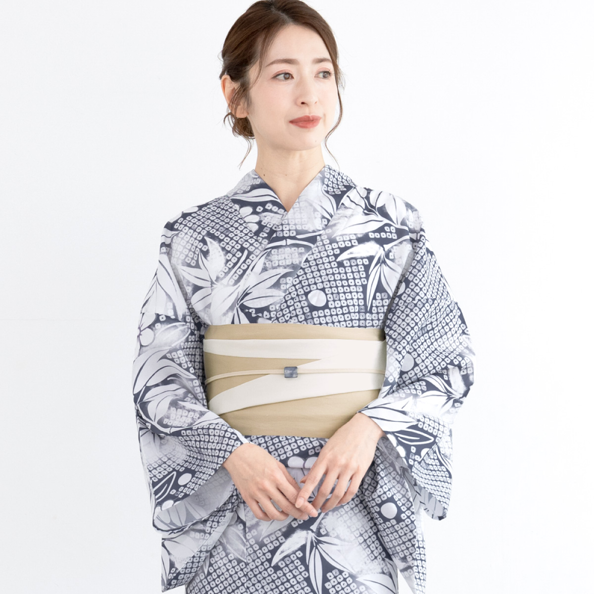 SOUBIEN（創美苑） 簡単着付け セパレート浴衣 レディース セット 3点