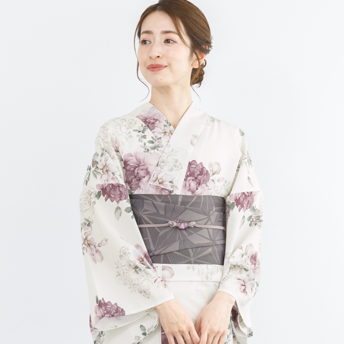SOUBIEN（創美苑） 簡単着付け セパレート浴衣 レディース セット 3点