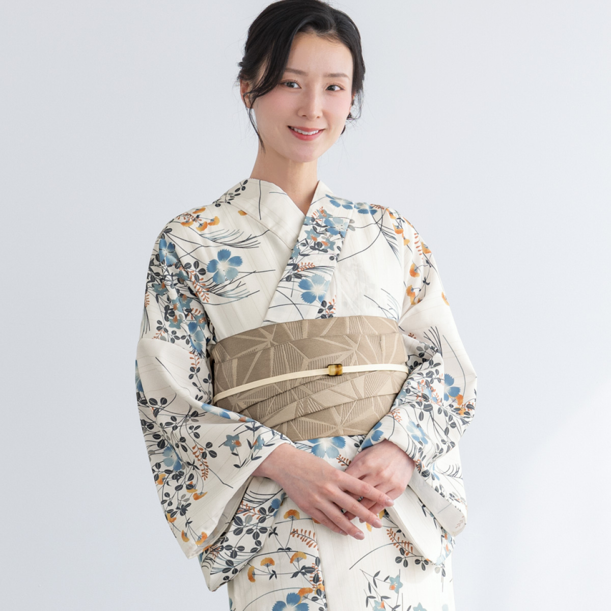 SOUBIEN（創美苑） 簡単着付け セパレート浴衣 レディース セット 3点