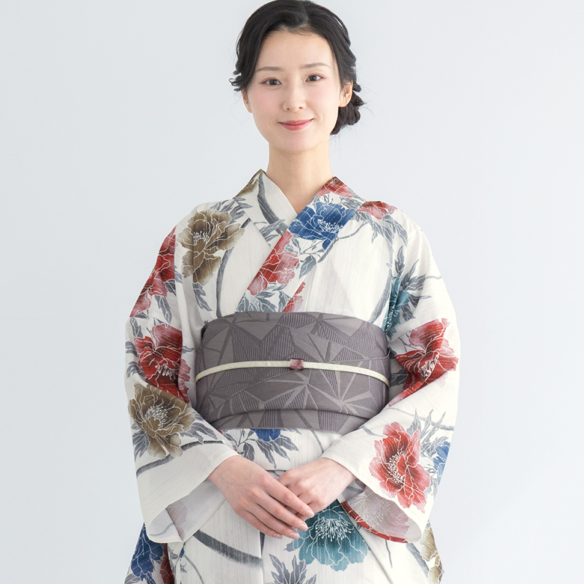 SOUBIEN（創美苑） 簡単着付け セパレート浴衣 レディース セット 3点