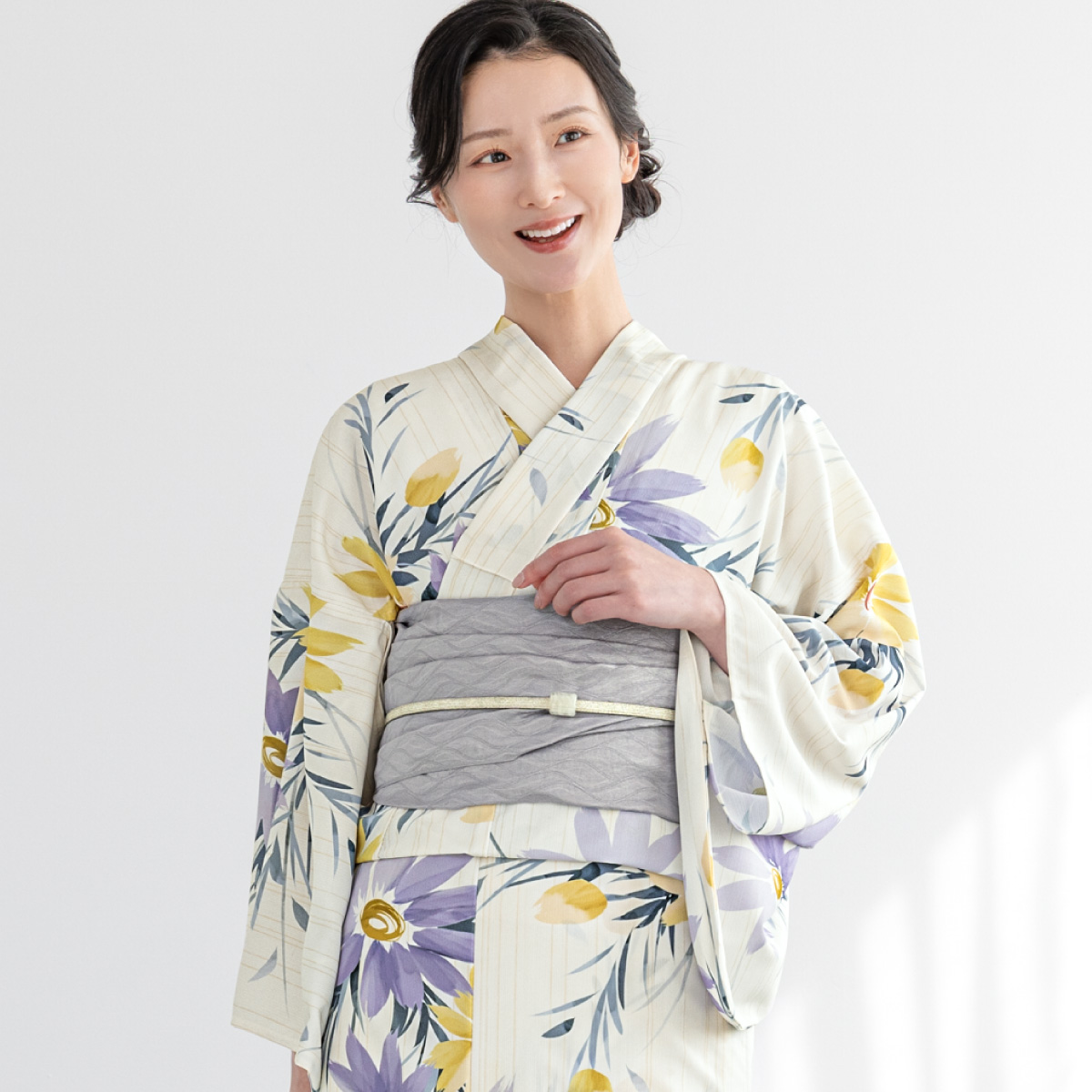 SOUBIEN（創美苑） 簡単着付け セパレート浴衣 レディース セット 3点