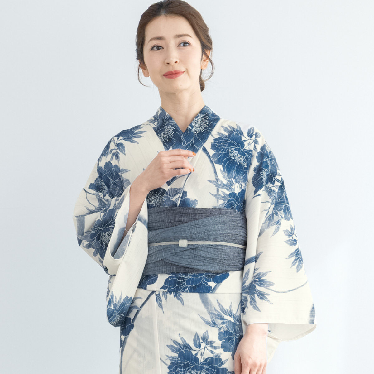 SOUBIEN（創美苑） 簡単着付け セパレート浴衣 レディース セット 3点