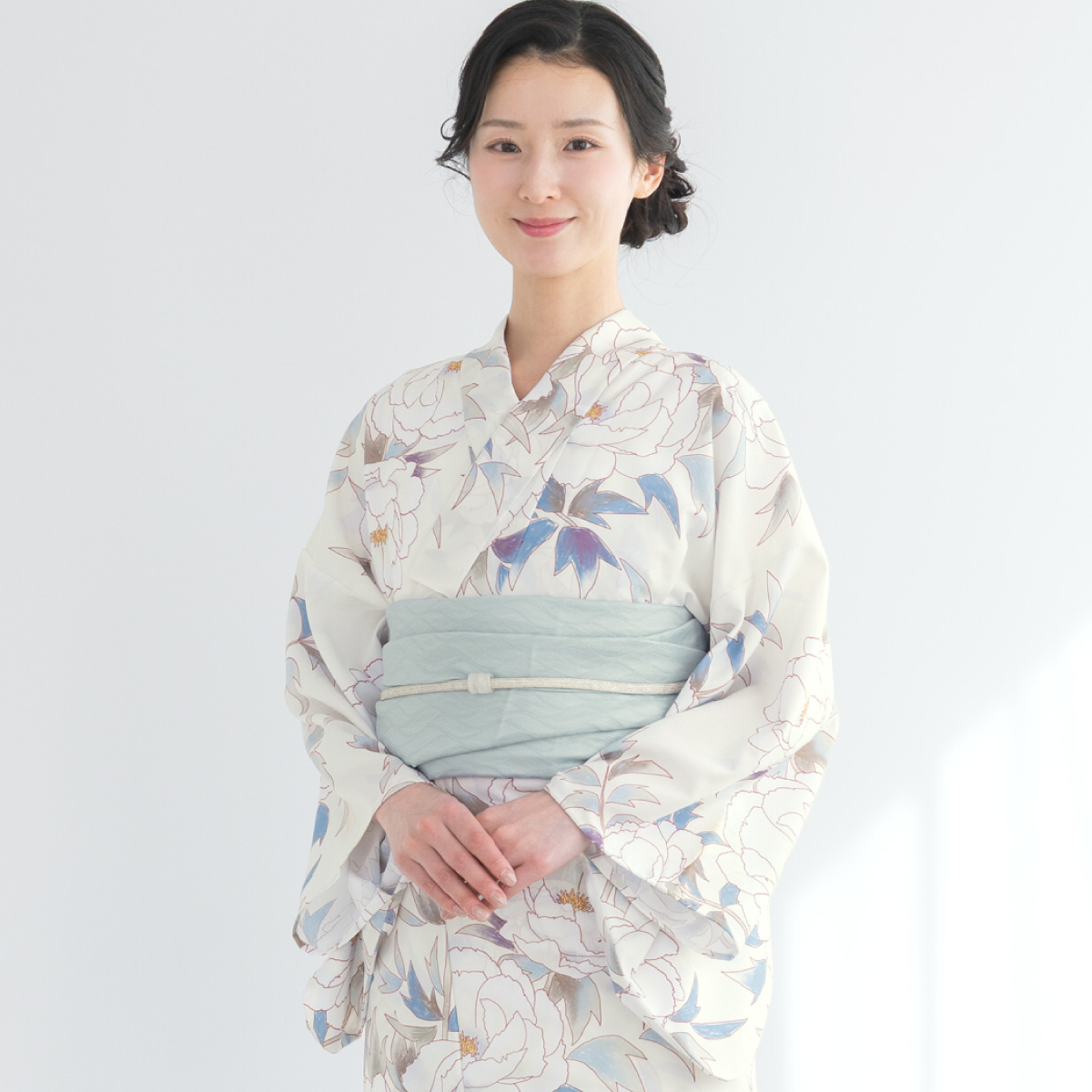 SOUBIEN（創美苑） 簡単着付け セパレート浴衣 レディース セット 3点