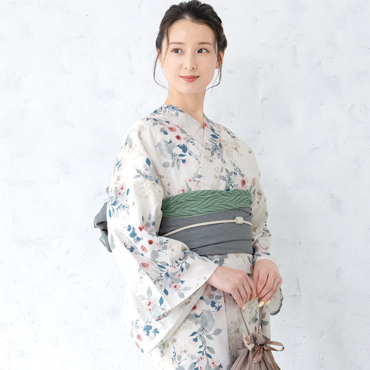 SOUBIEN（創美苑） 簡単着付け セパレート浴衣 レディース セット 3点