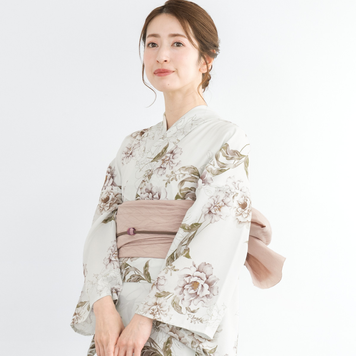 SOUBIEN（創美苑） 簡単着付け セパレート浴衣 レディース セット 3点
