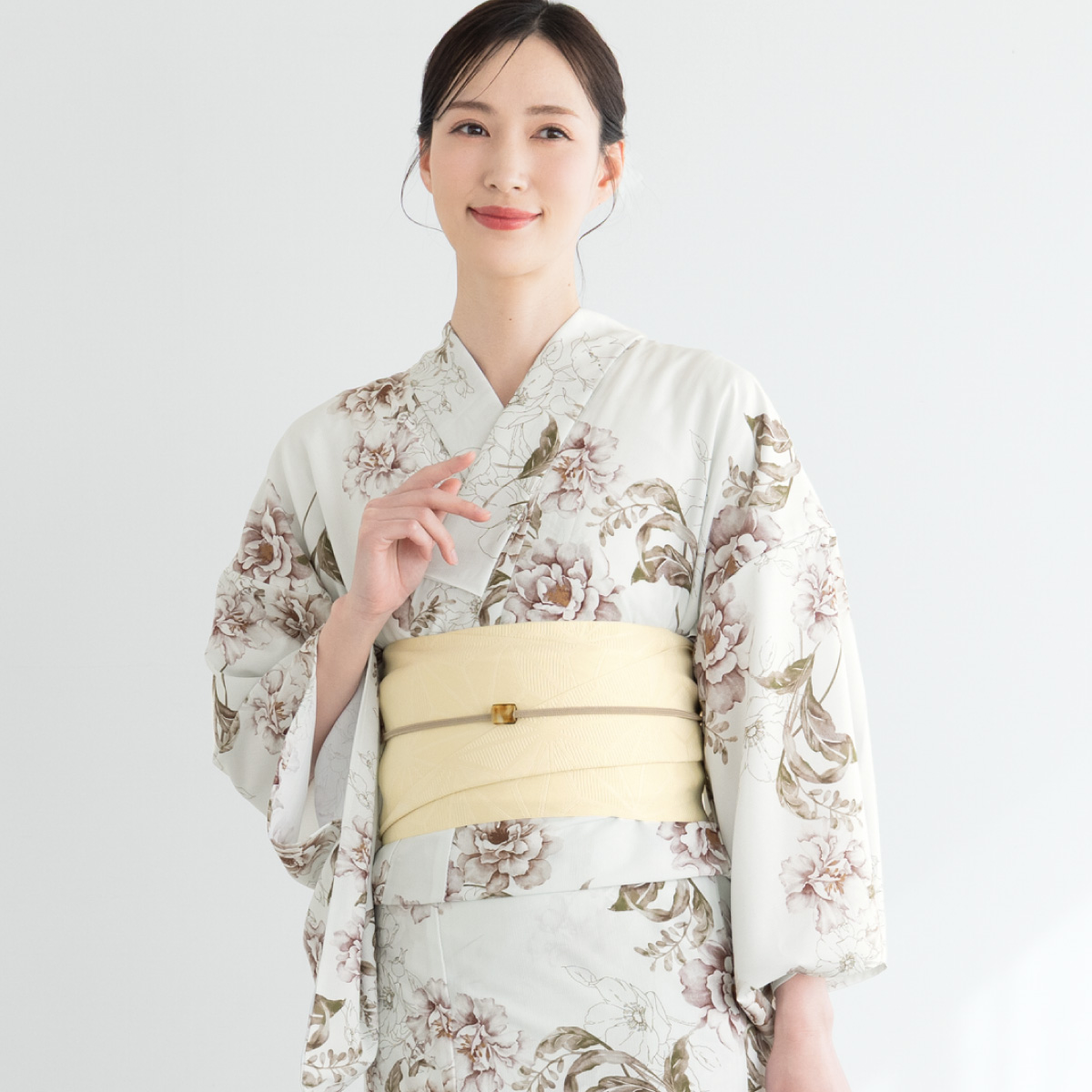 SOUBIEN（創美苑） 簡単着付け セパレート浴衣 レディース セット 3点