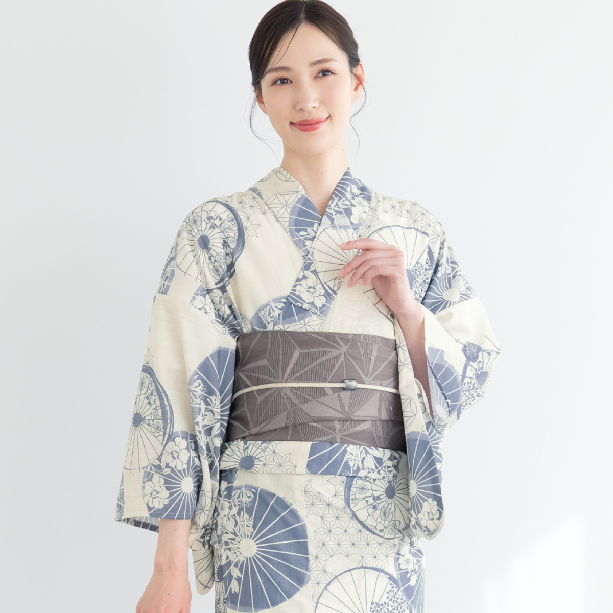 SOUBIEN（創美苑） 簡単着付け セパレート浴衣 レディース セット 3点