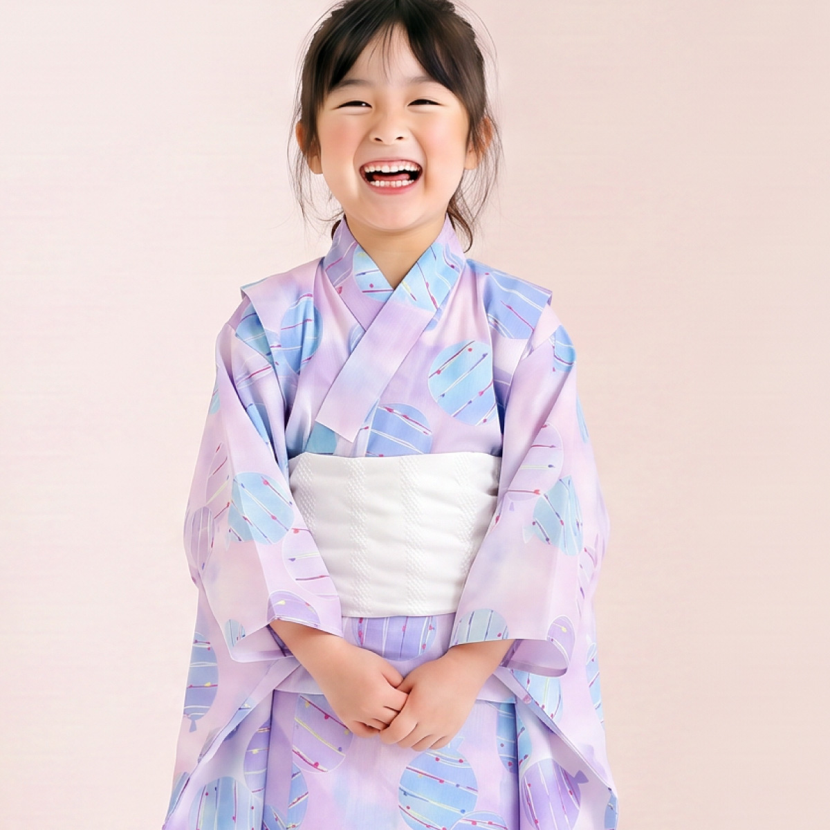 SOUBIEN（創美苑） ワンピース 浴衣セット 女の子 子供 キッズ セット