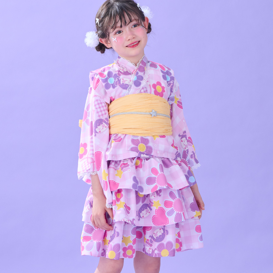 SOUBIEN（創美苑） 浴衣セット 女の子 キッズ 子供 セパレート 二部式