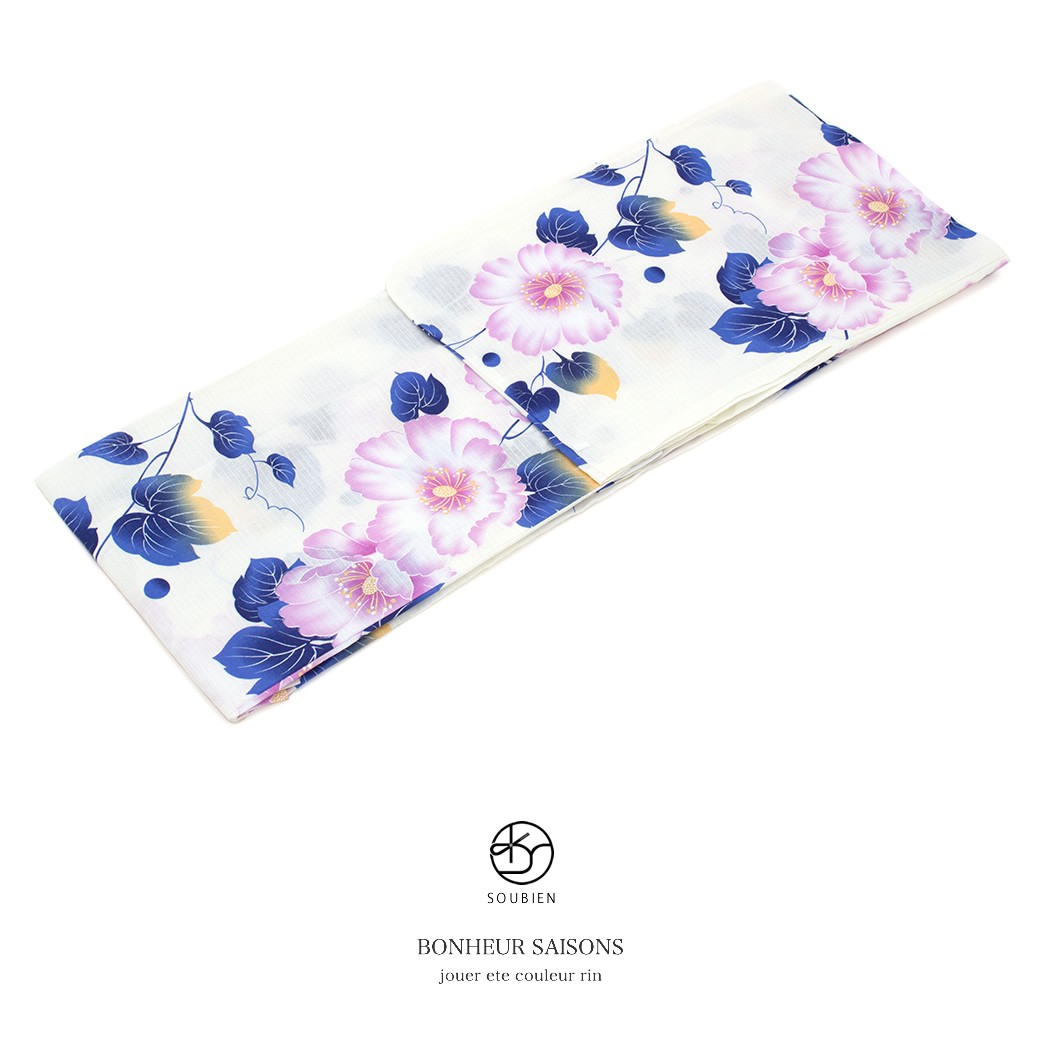 SOUBIEN（創美苑） 浴衣 レディース 単品 bonheur saisons ボヌール