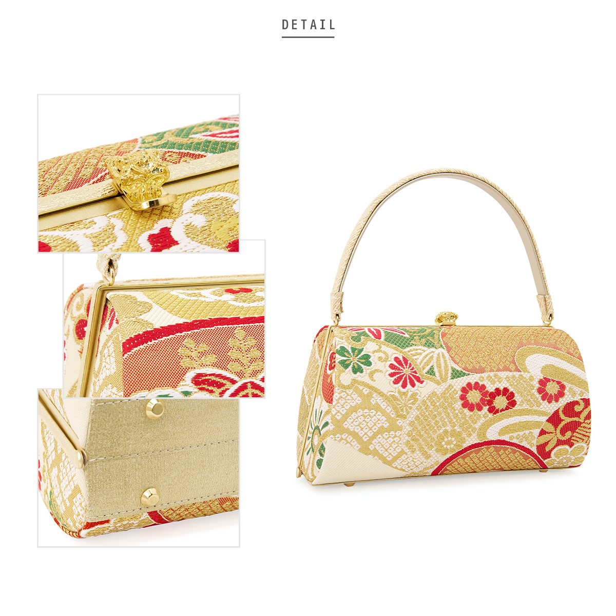 SOUBIEN（創美苑） 草履バッグセット 振袖用 袴姿用 岩佐謹製 白系 赤