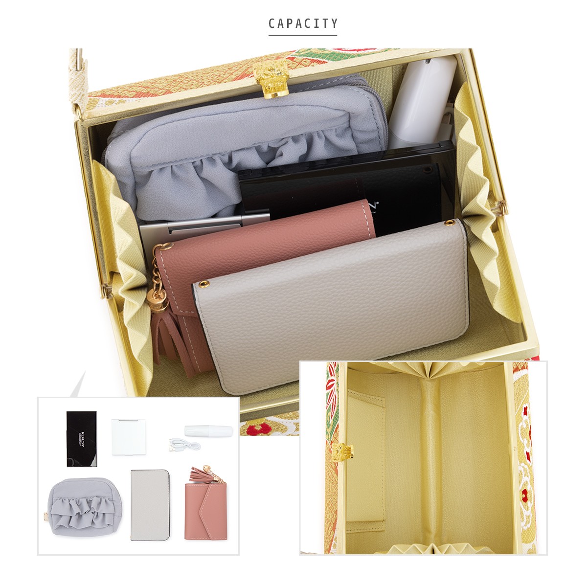 SOUBIEN（創美苑） 草履バッグセット 振袖用 袴姿用 岩佐謹製 白系 赤