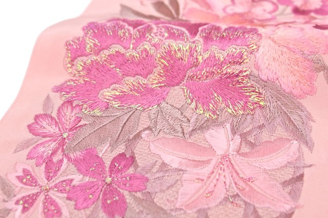 SOUBIEN（創美苑） 半襟 刺繍 振袖 半衿 成人式 祝華文刺繍 シルドール