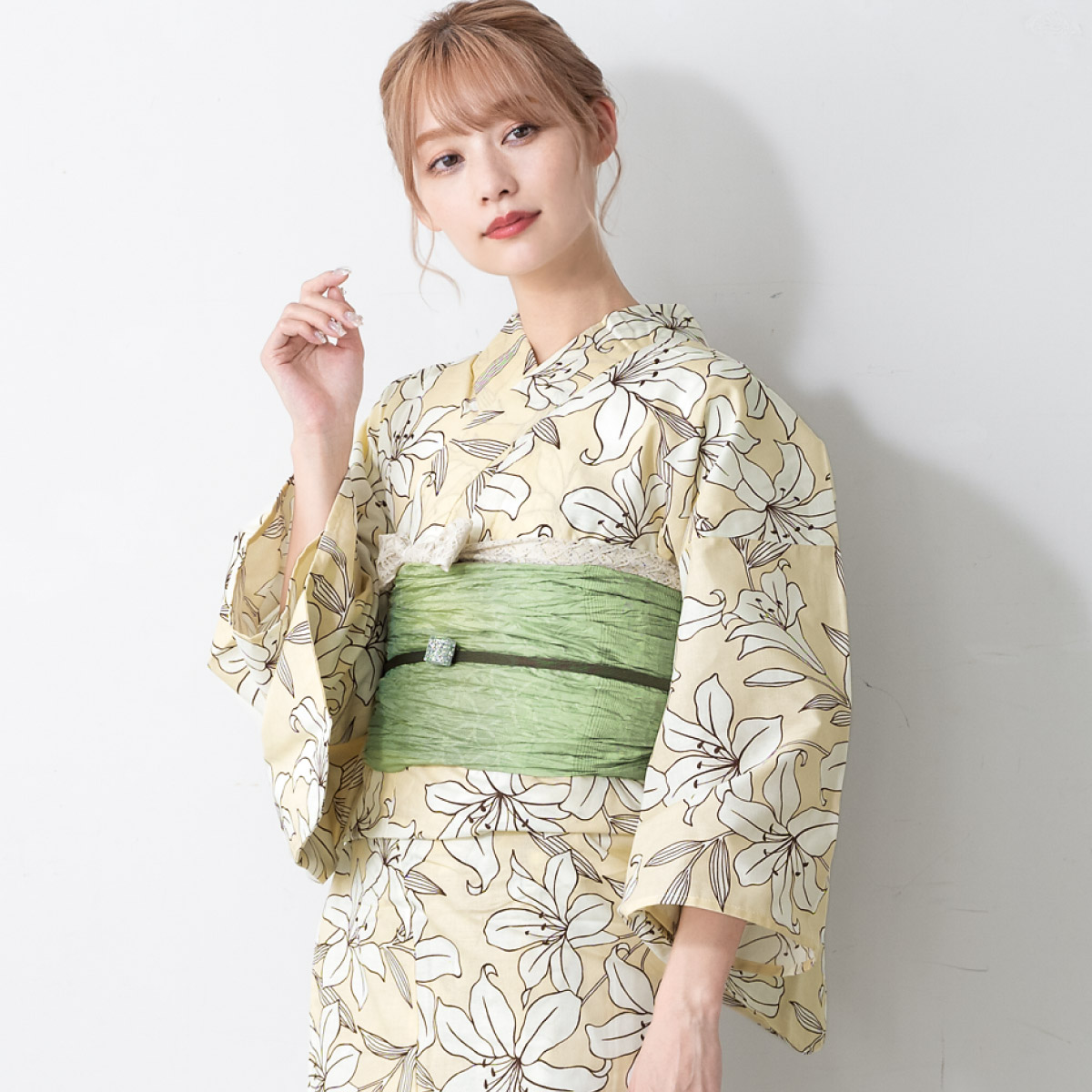SOUBIEN（創美苑） 浴衣セット プチプラ 浴衣 3点セット レディース 帯