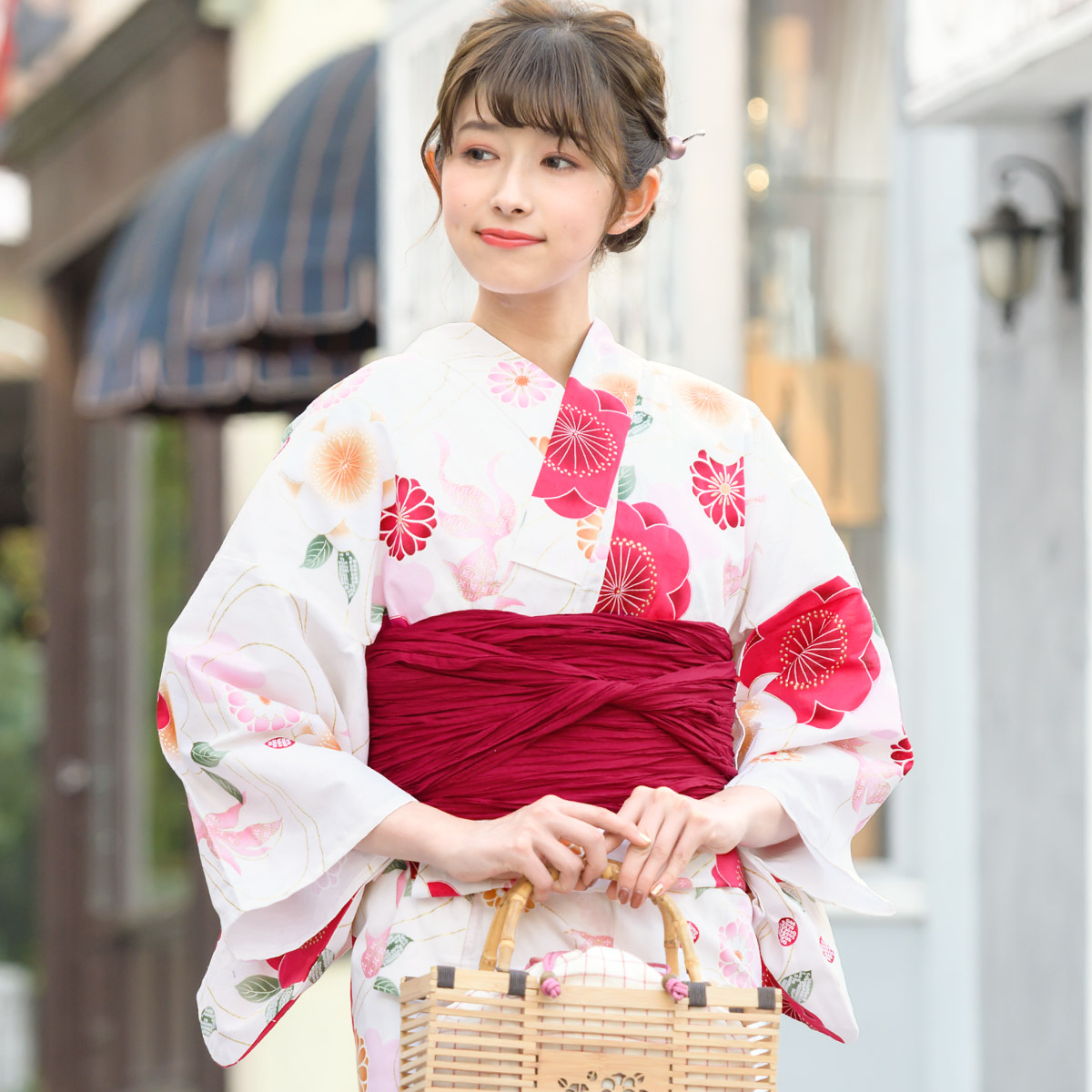 SOUBIEN（創美苑） 浴衣セット プチプラ 浴衣 3点セット レディース 帯