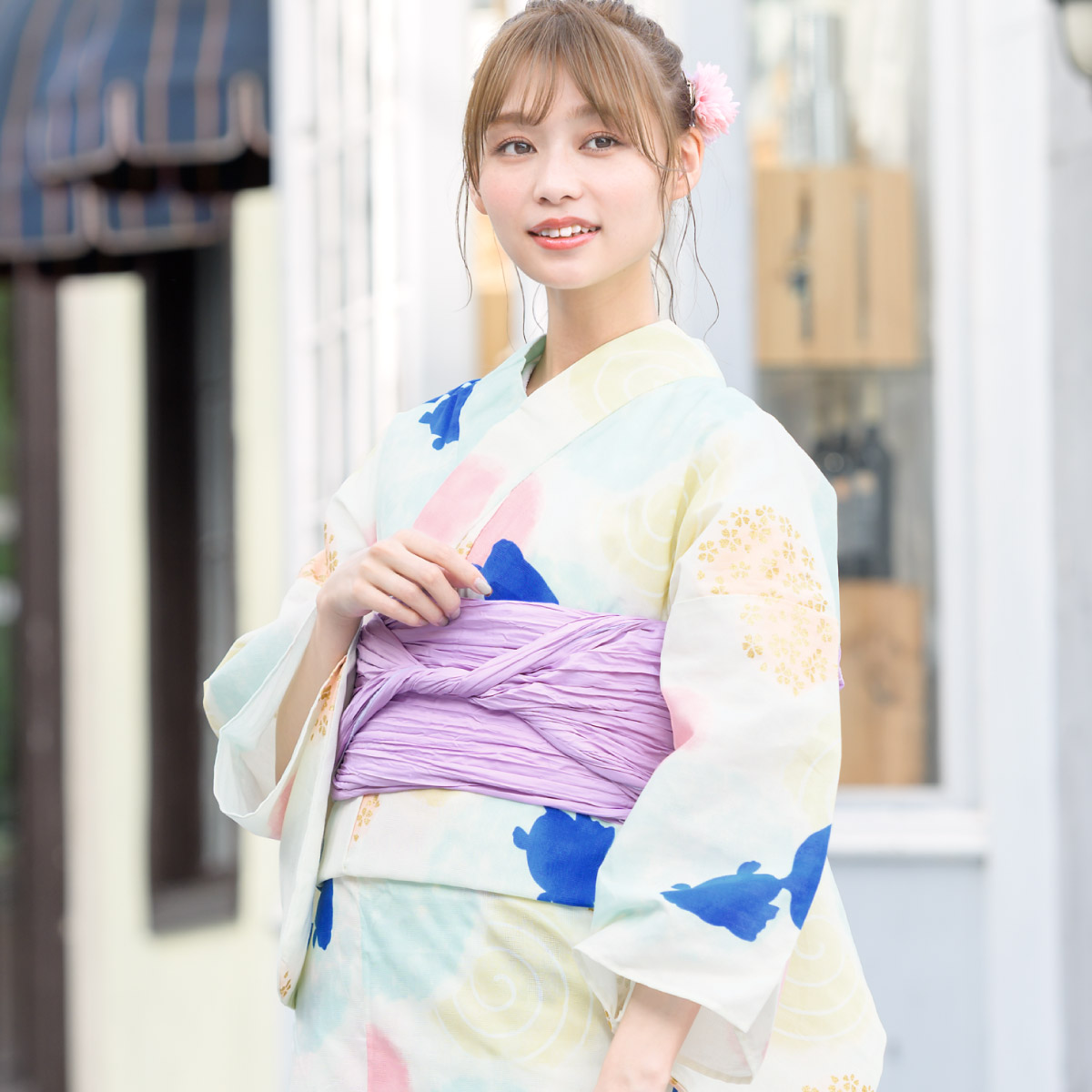 SOUBIEN（創美苑） 浴衣セット プチプラ 浴衣 3点セット レディース 帯