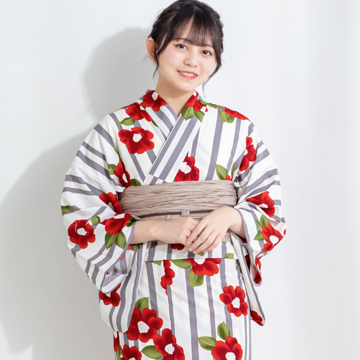 浴衣　帯　セット　新品未使用 SOUBIEN（創美苑） 浴衣セット プチプラ 浴衣 3点セット レディース 帯