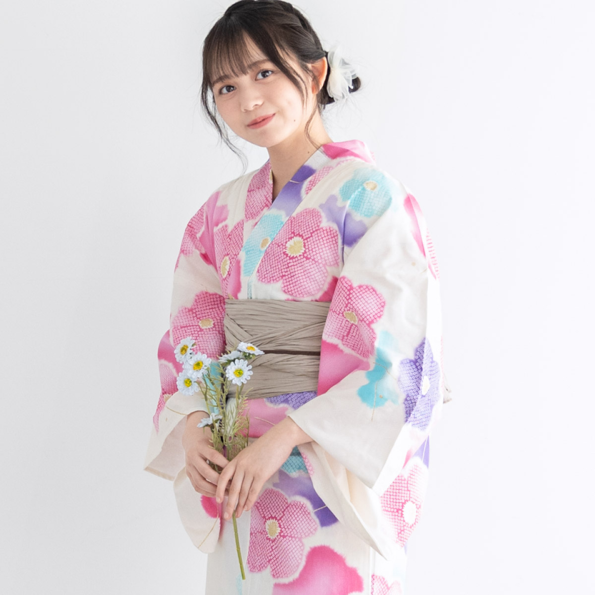 SOUBIEN（創美苑） 浴衣セット プチプラ 浴衣 3点セット レディース 帯