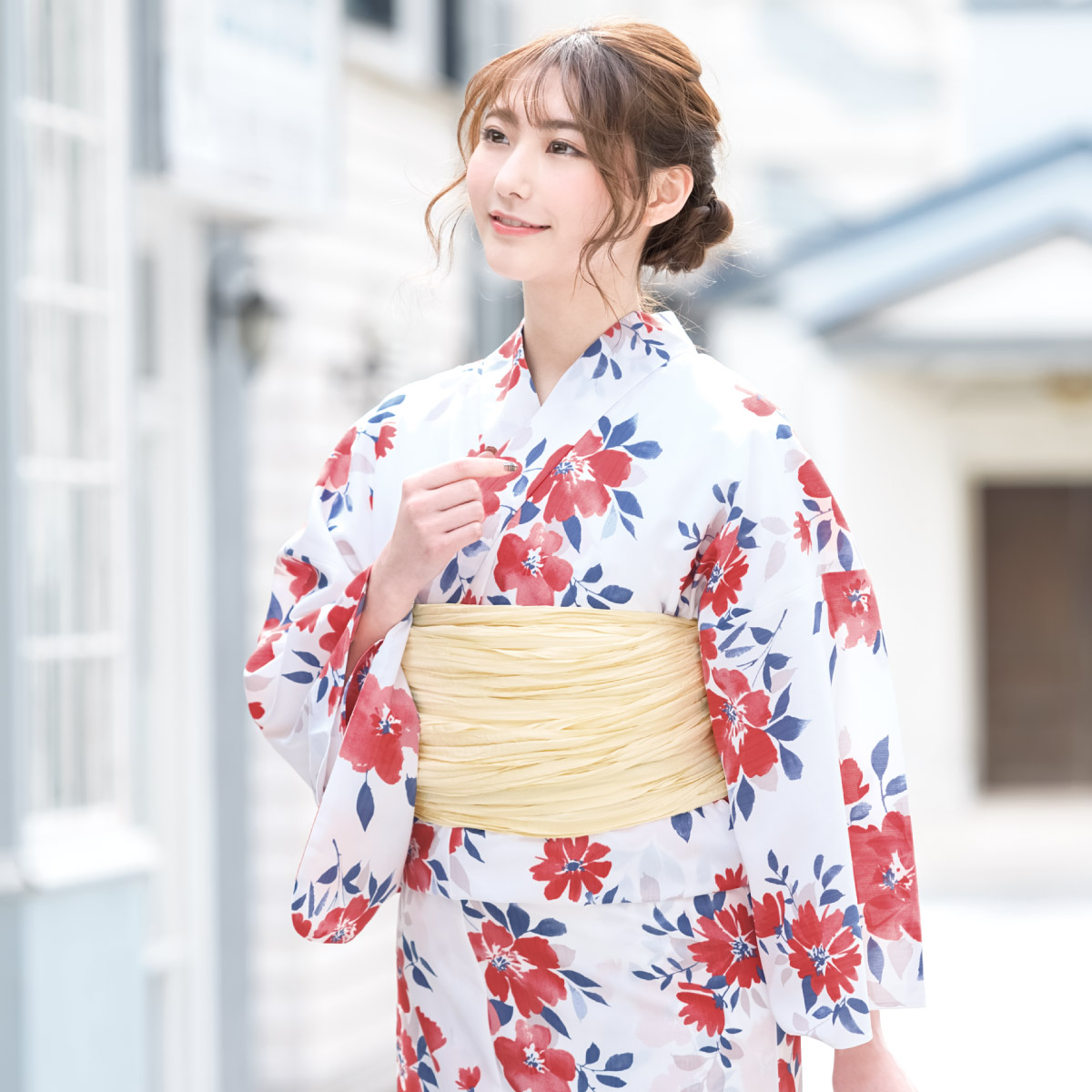 SOUBIEN（創美苑） 浴衣セット プチプラ 浴衣 3点セット レディース 帯