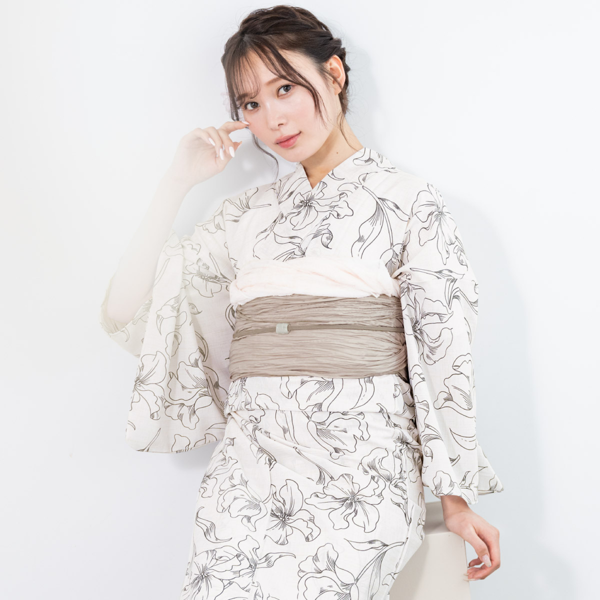 SOUBIEN（創美苑） 浴衣セット プチプラ 浴衣 3点セット レディース 帯