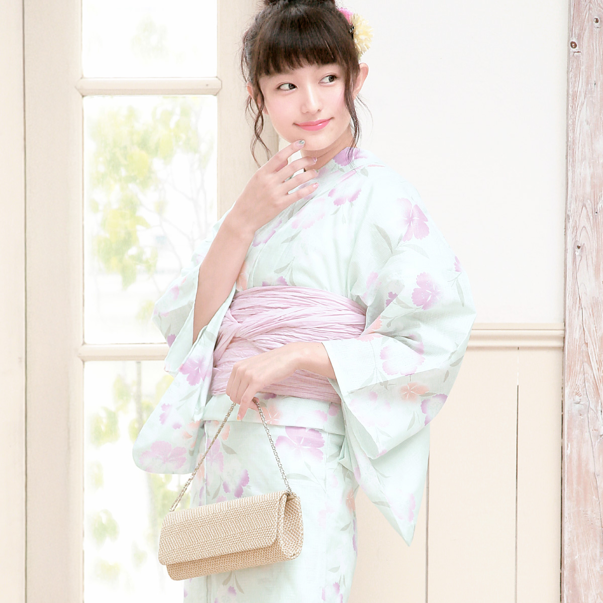 SOUBIEN（創美苑） 浴衣セット プチプラ 浴衣 3点セット レディース 帯