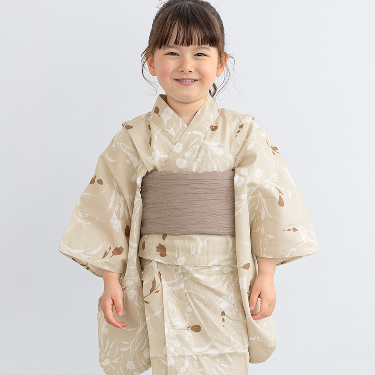 SOUBIEN（創美苑） 浴衣セット キッズ プチプラ 子供浴衣 2点セット
