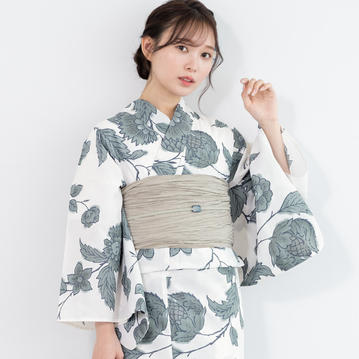 簡単着付け セパレート浴衣 浴衣 レディース 浴衣セット 帯 下駄 伊達締め セパレート 二部式 ゆかた 女性 大人 フリー floro 2026 140 150 160 お祭り 創美苑 | SOUBIEN | 05