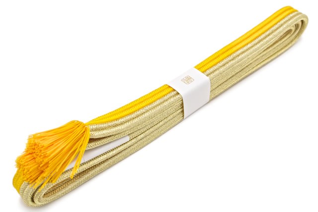 帯締め 振袖 成人式 振袖用 帯締め成人式 黄色 イエロー 紺 金 シンプル 撚り房 三分金糸 正絹 丸唐組 和想庵 古典 レトロモダン フォーマル 和装小物 日本製 送料無料 SOUBIEN（創美苑） 帯締め 振袖用 成人式 振袖 和想庵 黄色 イエロー