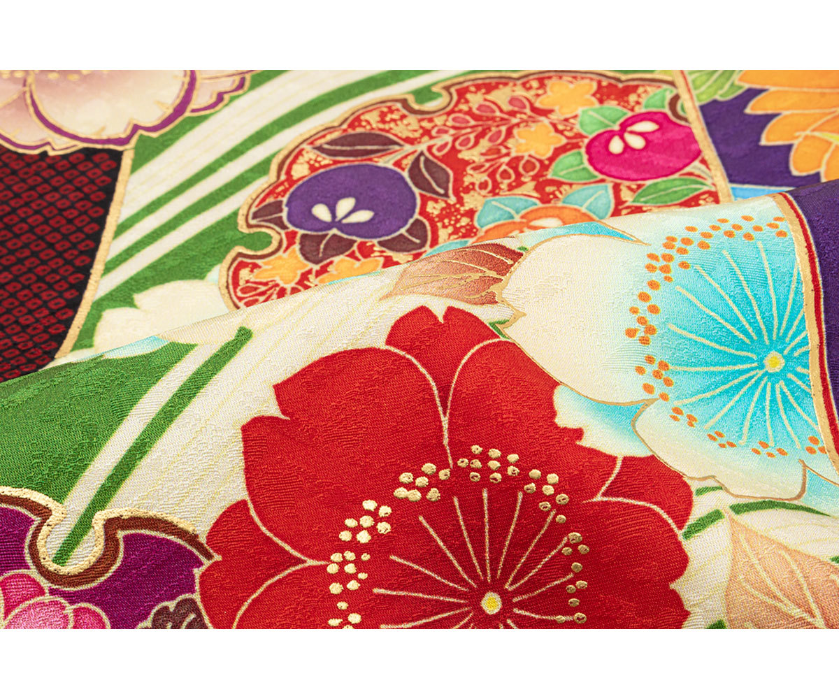 半襟 梅桜刺繍 ピンク おまけ付き