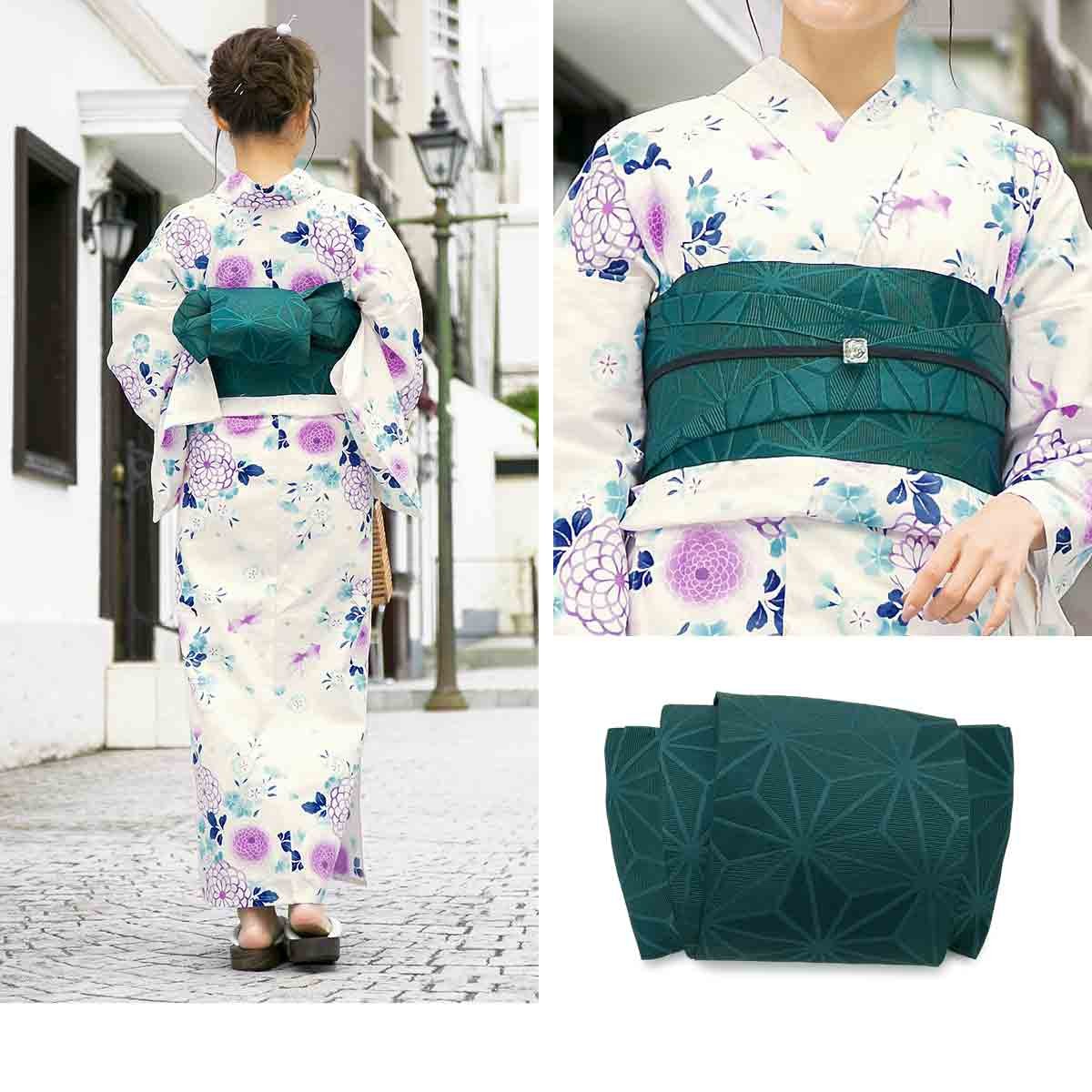bonheur saisons 浴衣 セット レディース レトロ 浴衣セット 3点