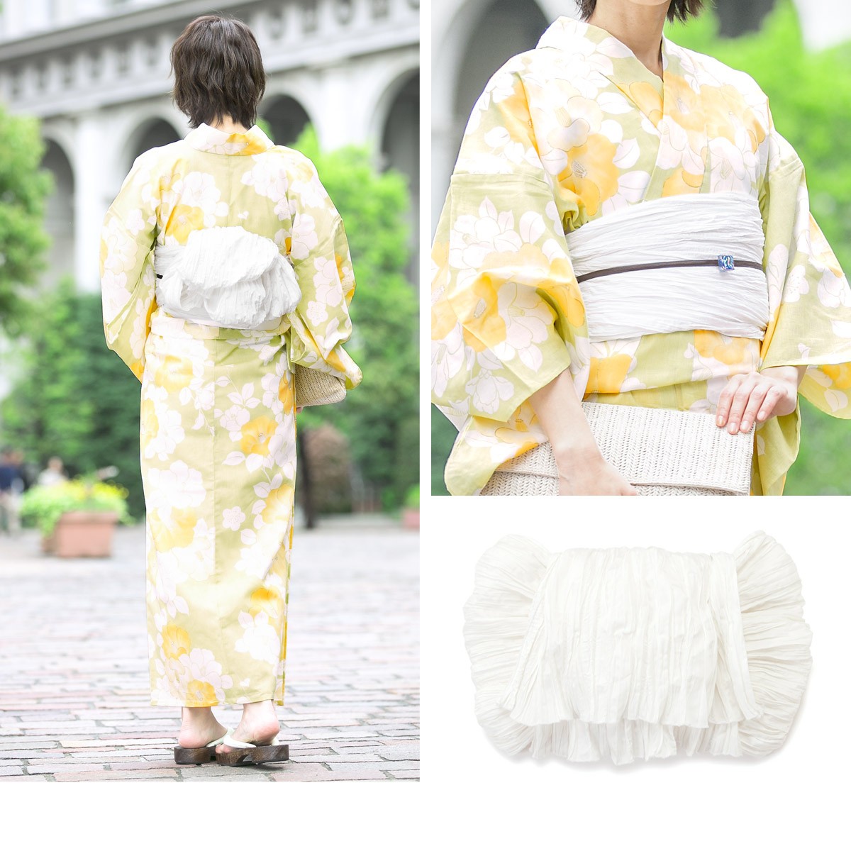 bonheur saisons 浴衣 セット レディース レトロ 浴衣セット 3点