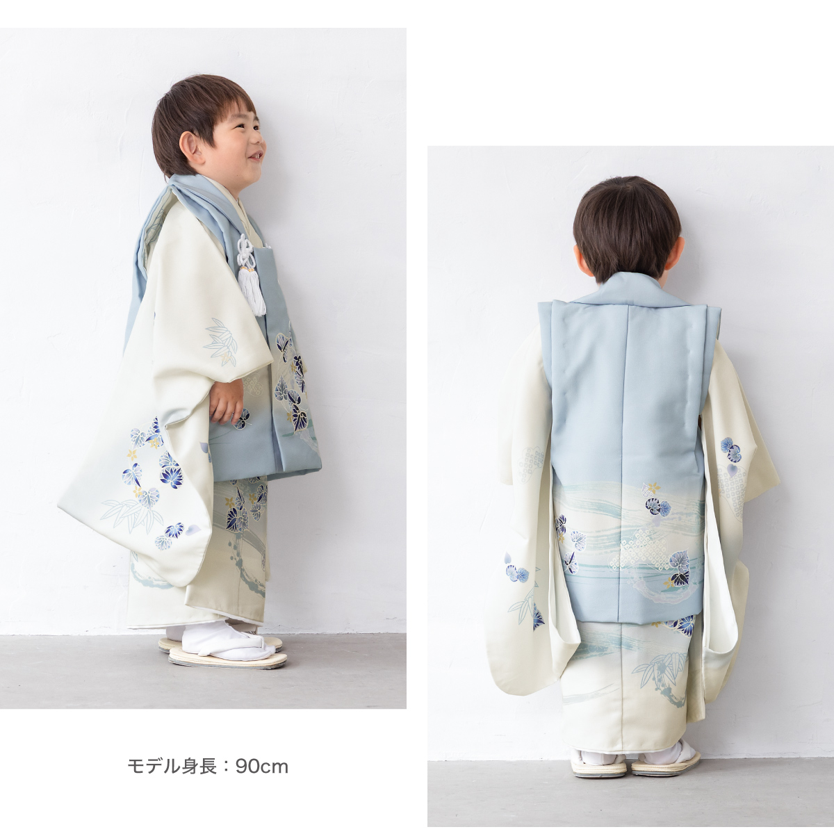 七五三　三歳　男の子　着物　長襦袢　被布 SOUBIEN 七五三 着物 3歳 販売 三歳被布着物セット 被布コート