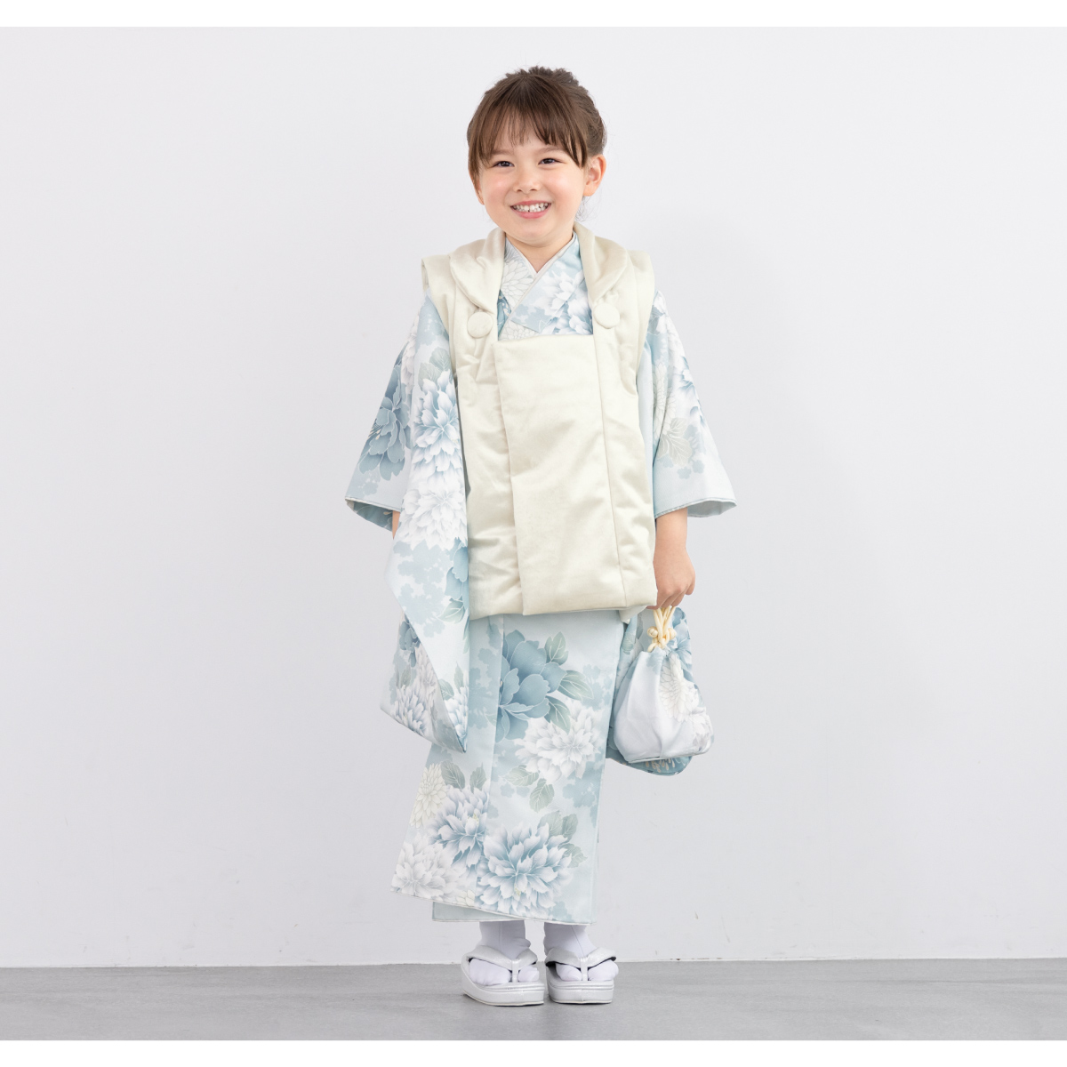 SOUBIEN（創美苑） 七五三 着物 3歳 レトロ 被布 販売 女の子 三歳