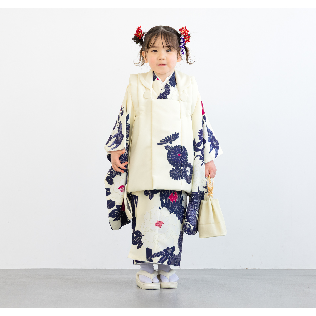 SOUBIEN（創美苑） 被布着物セット 七五三 三歳 女の子 着物 被布 販売