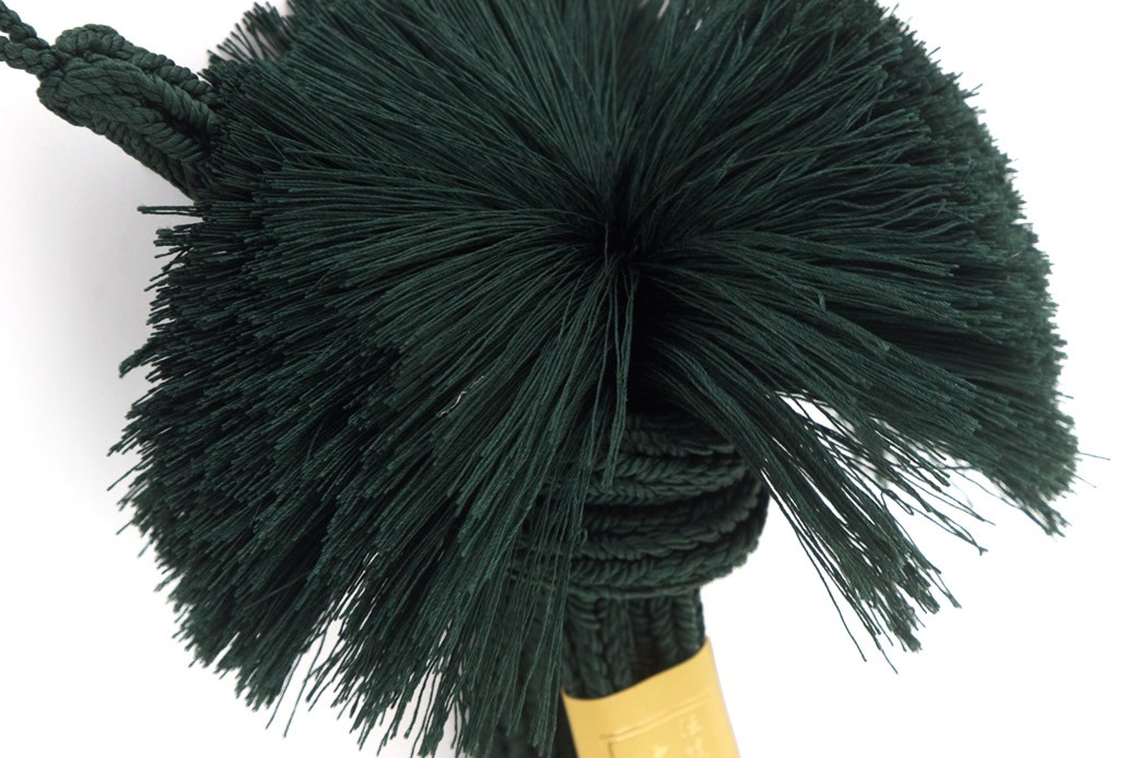 手ぐみ紐 SOUBIEN（創美苑） 羽織紐 メンズ 大岡工房 深緑 グリーン 手組紐 手