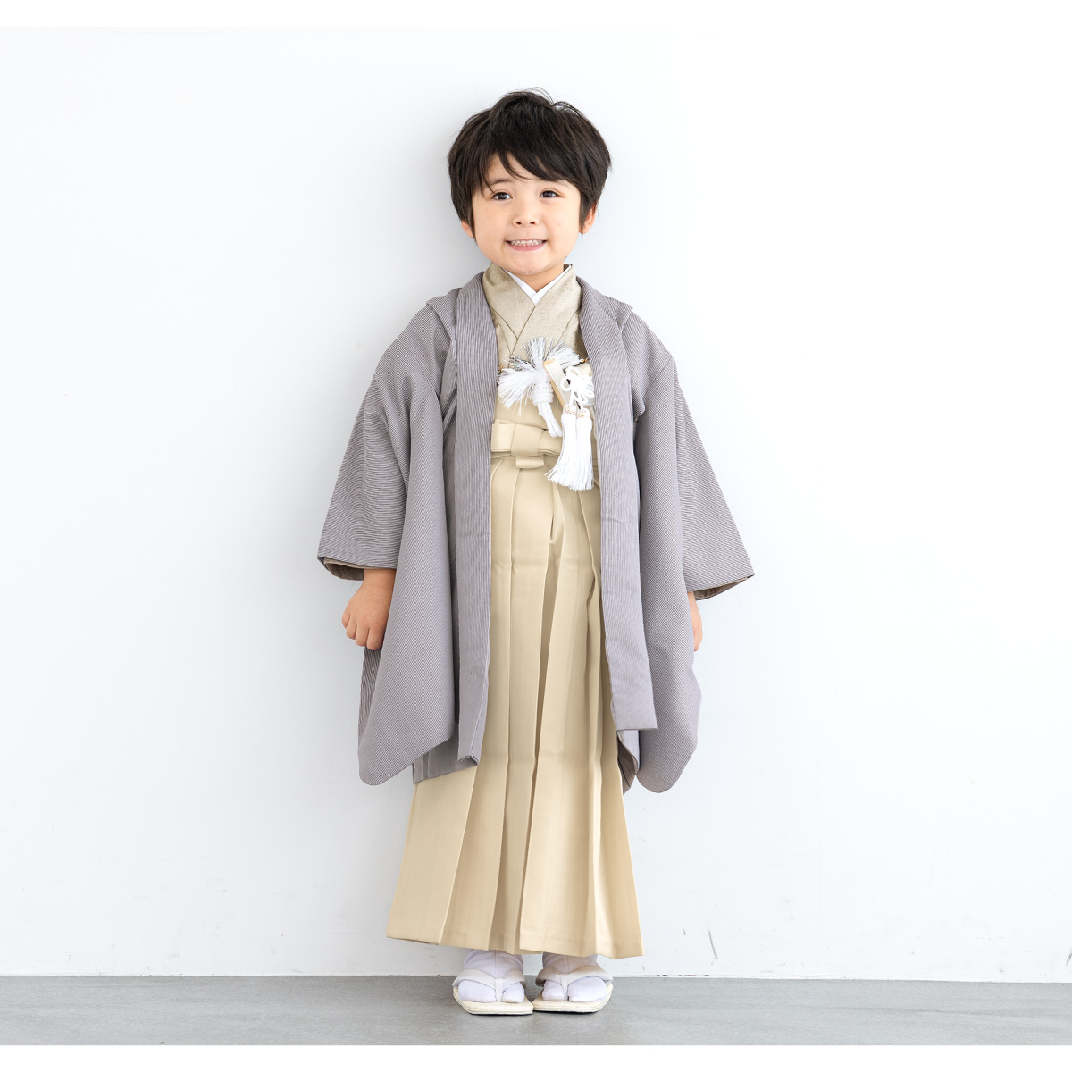子供用 裃(肩衣・袴) 帯 剣 セット 七五三 山葵色 錆鼠色 菱文 No.03 SOUBIEN（創美苑） 七五三 着物 5歳 販売 五歳 袴セット 10点セット