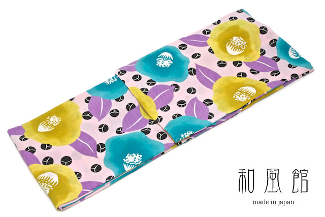 TORAY（東レ） 浴衣 レディース 単品 和風館 ピンク プチカメリア 椿