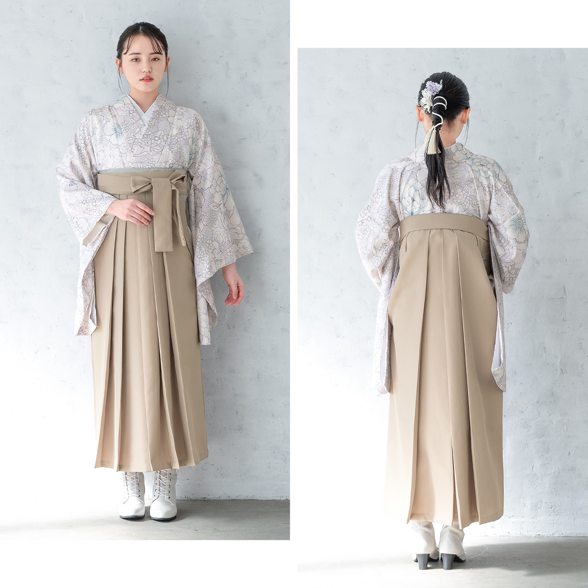 SOUBIEN（創美苑） 袴セット 卒業式 大学生 小学生 レディース 薄紫 白