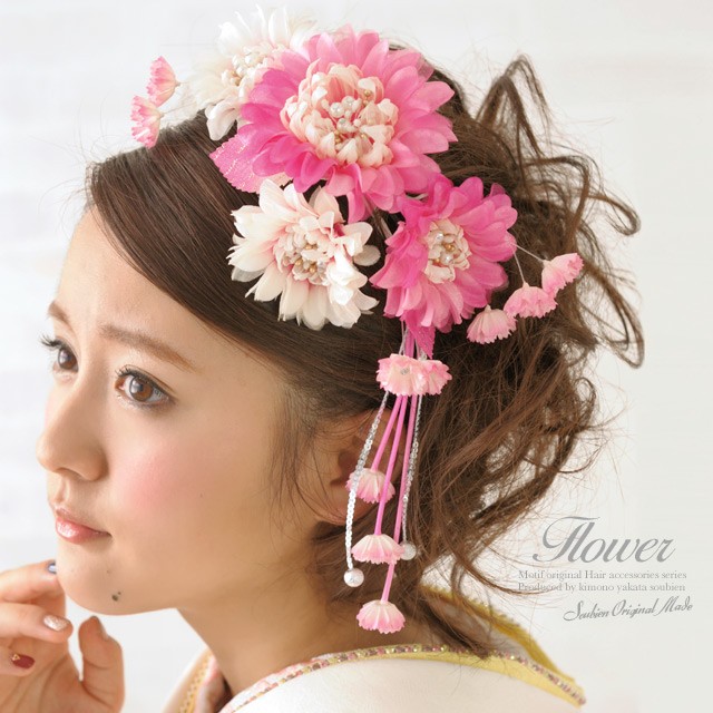 睡蓮 髪飾り 卒業式/成人式 /結婚式 振袖 袴 髪飾り 成人式 振袖向け 卒業式 袴 結婚式 花| きもの館 創美苑