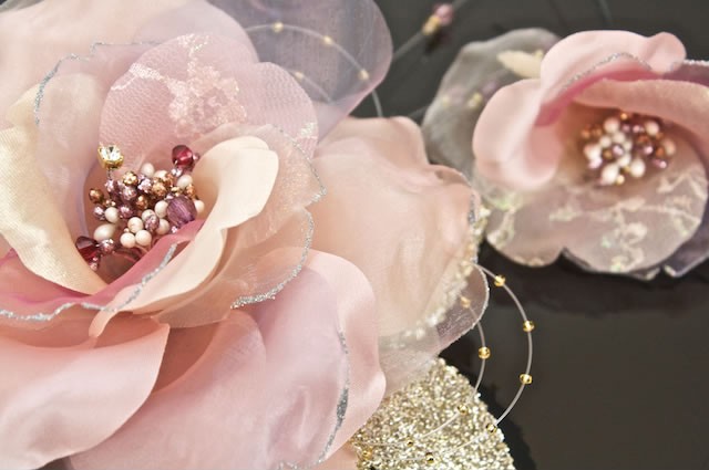 SOUBIEN（創美苑） 髪飾り 成人式 ピンク 2点セット 花 フラワー