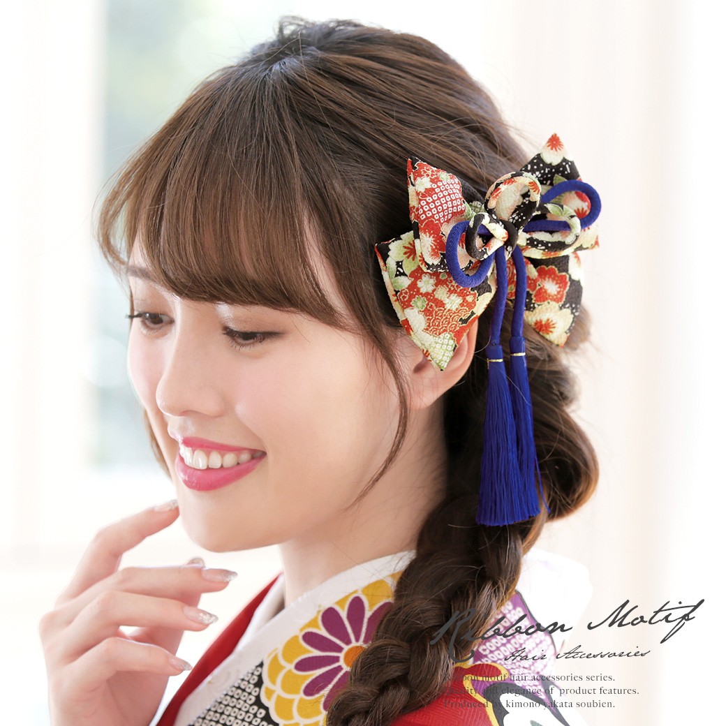 ブラックリボン ヘアアクセサリー 花柄 楽天市場】シュシュ 花柄 オーロラパールデザイン 復古 リボン