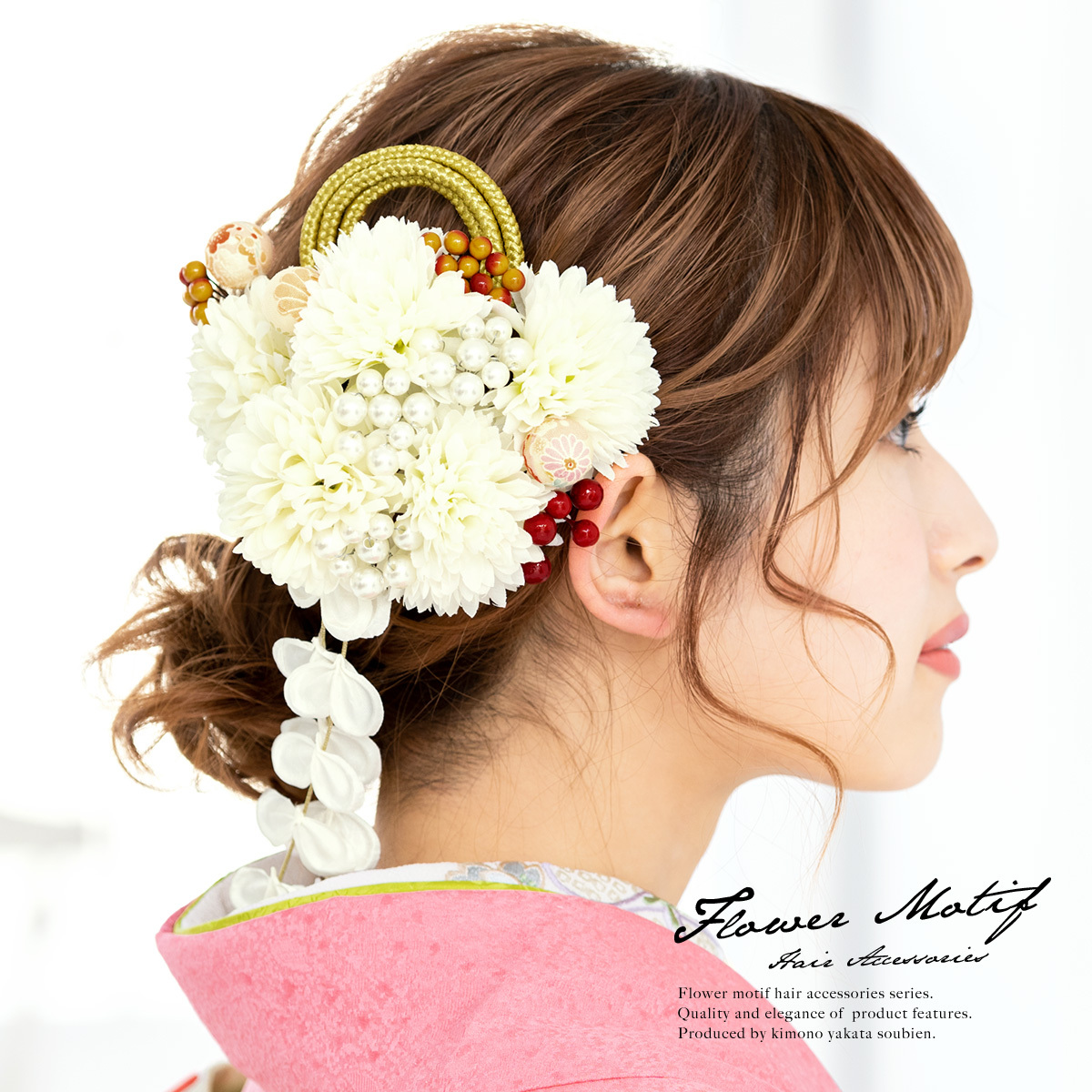 【Silk Hana】No.15 菊の花のヘアコーム Silk Hana】No.15 菊の花のヘアコーム コーム Silk Hana 通販