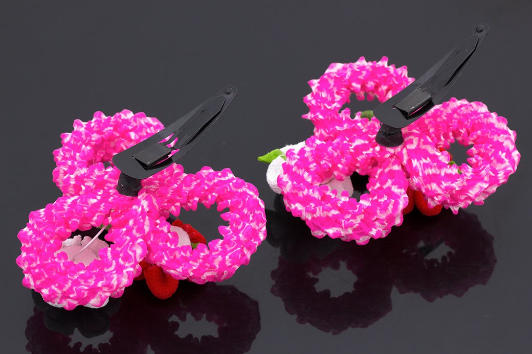 SOUBIEN（創美苑） 七五三 髪飾り 3歳 つまみ細工 2点セット ピンク