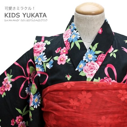 薔薇　の　浴衣　子供用！ kdg34ko-e11_2.jpg