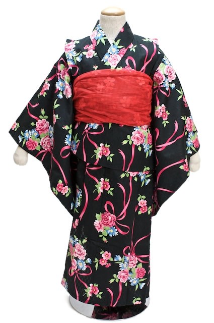 薔薇　の　浴衣　子供用！ kdg34ko-e11_2.jpg
