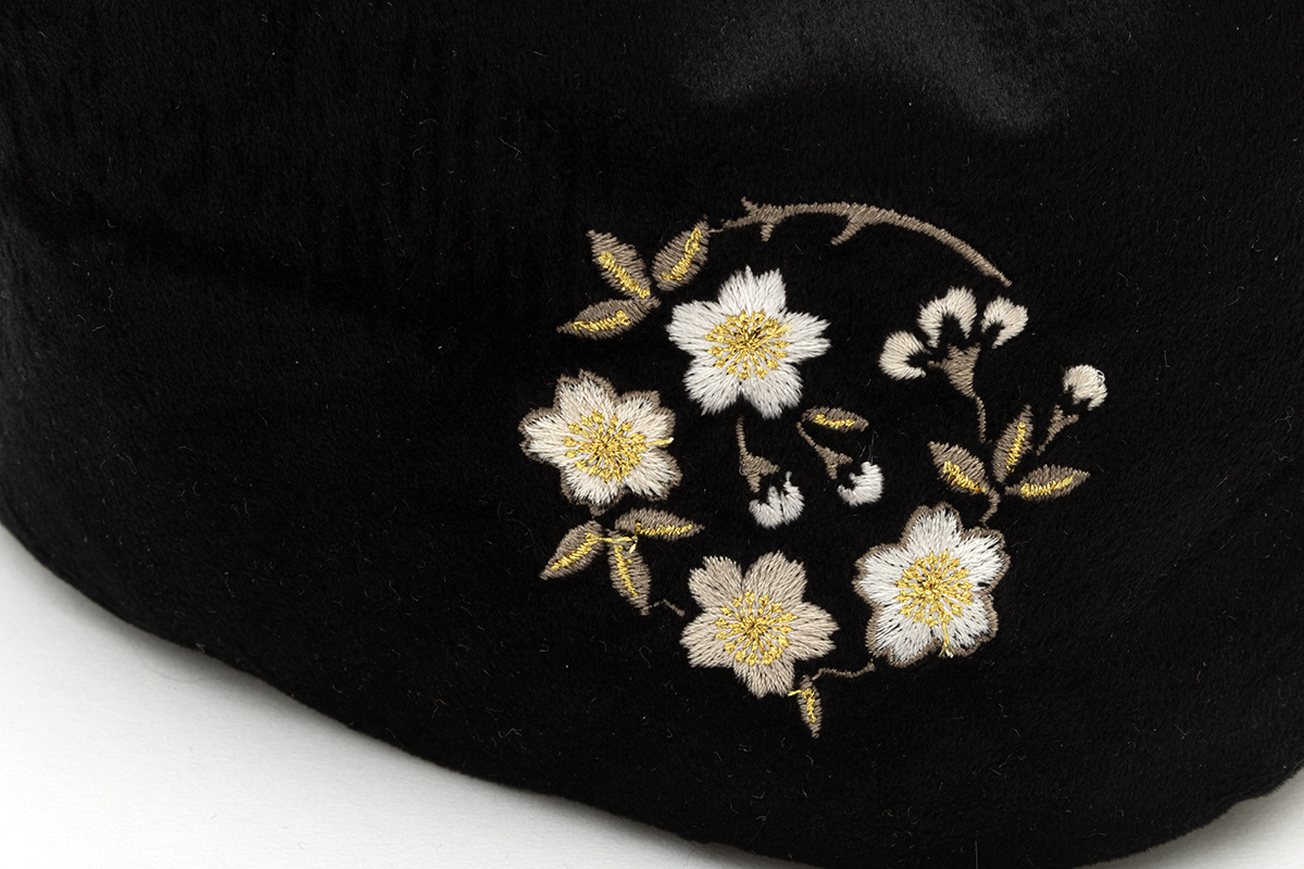 卒業式 バッグ 袴 成人式 振袖 巾着バッグ ベロア 刺繍 レトロ