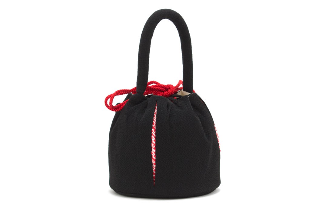 SOUBIEN 巾着 ブランド わらべくらぶ 黒 ブラック 赤 兎 うさぎ ウサギ