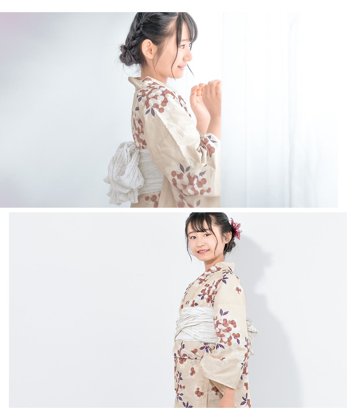 SOUBIEN 浴衣 子供 女の子 ジュニア セット 2点セット キッズ