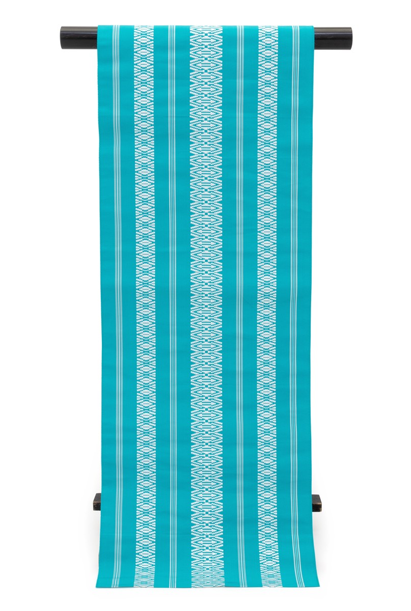 専用帯1824 ●夏帯 全通 名古屋帯 丹後の藤布 八寸名古屋帯「夏一文字（白）」 全通/平仕立て